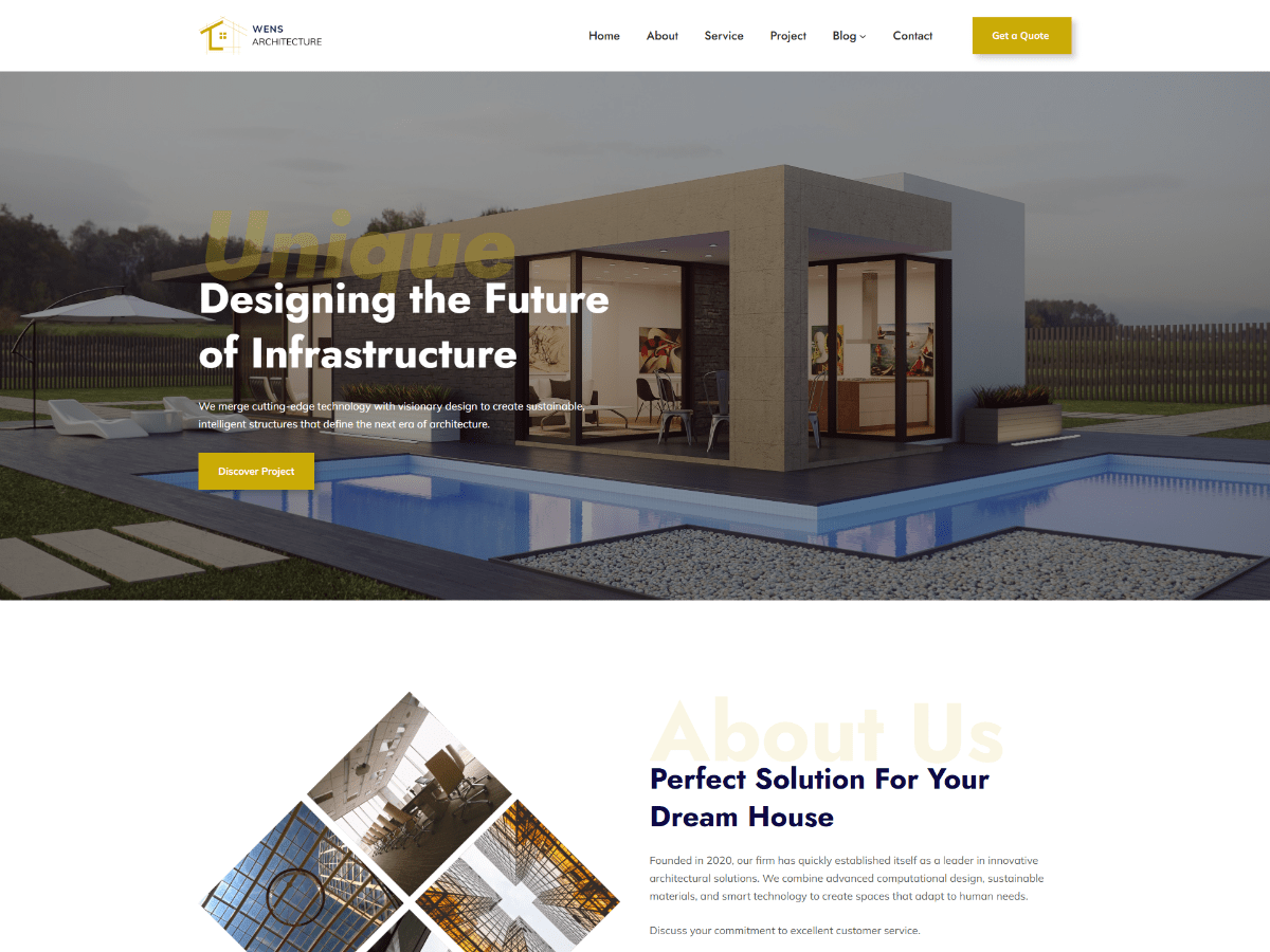 WENS Architecture theme screenshot