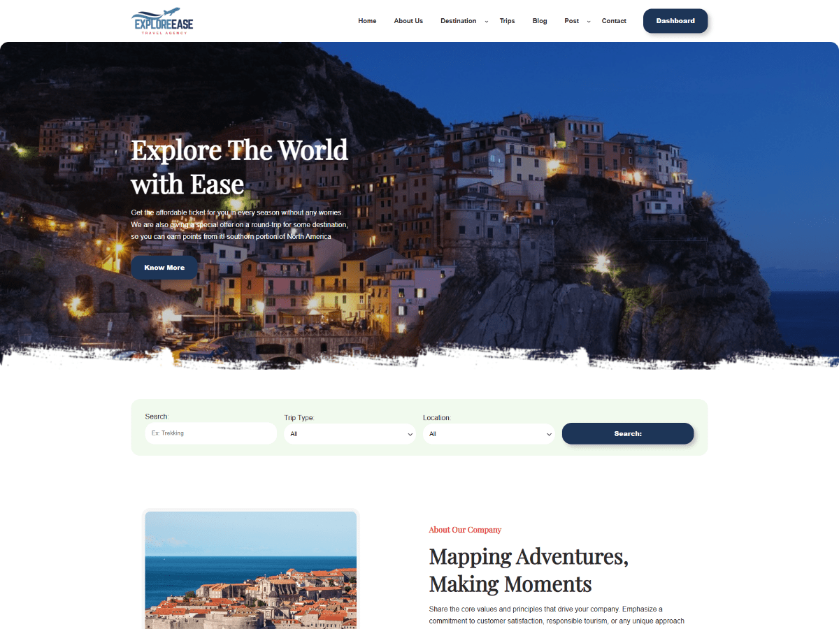 WENS Explore Ease Lite theme screenshot