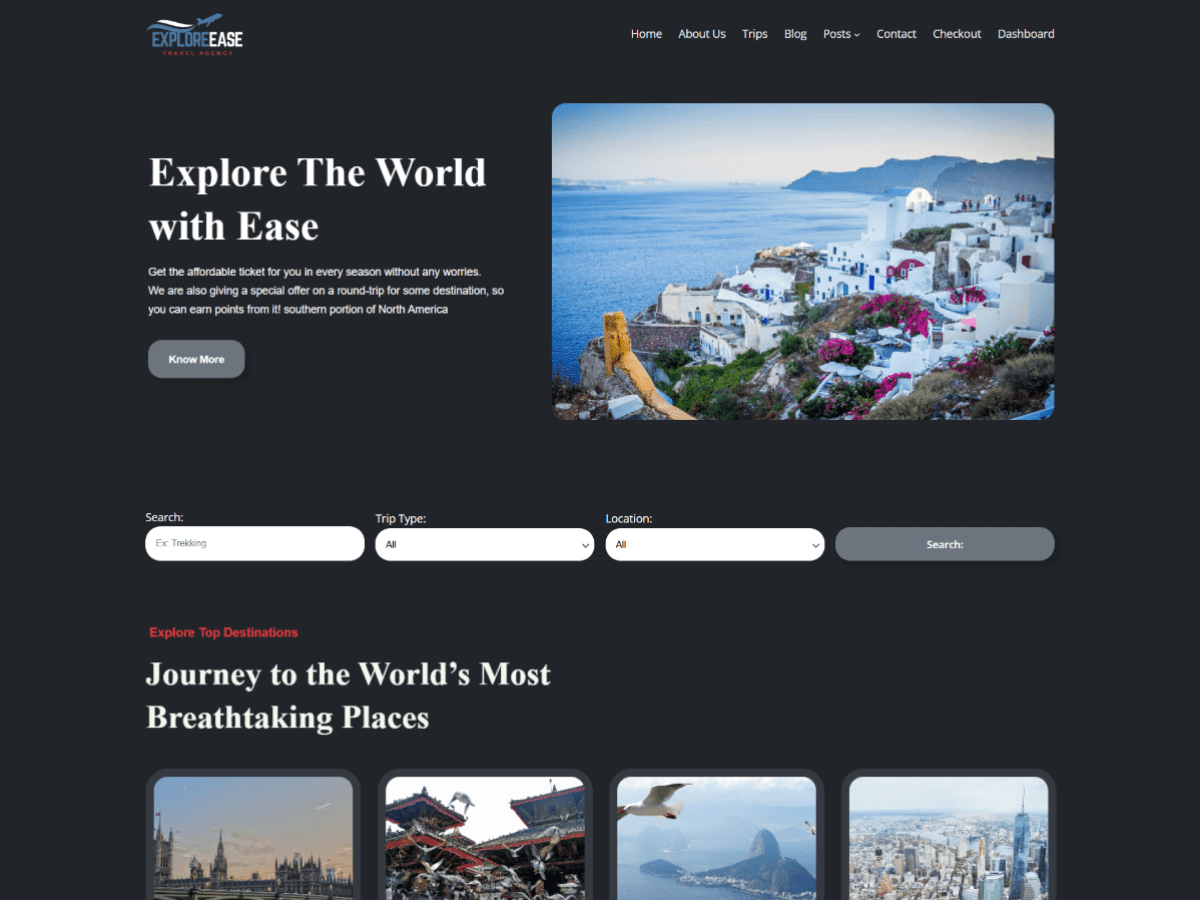 WENS Explore Ease theme screenshot