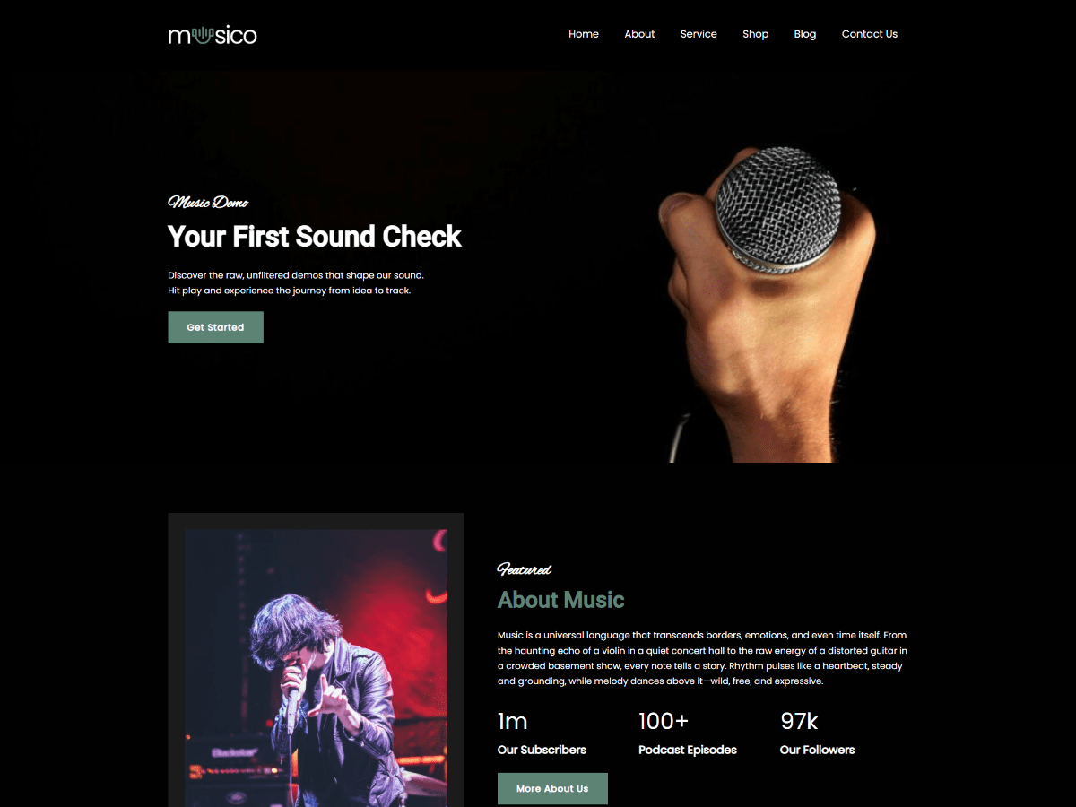 WENS Musico theme screenshot