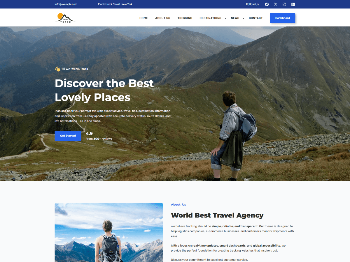 WENS Track theme screenshot