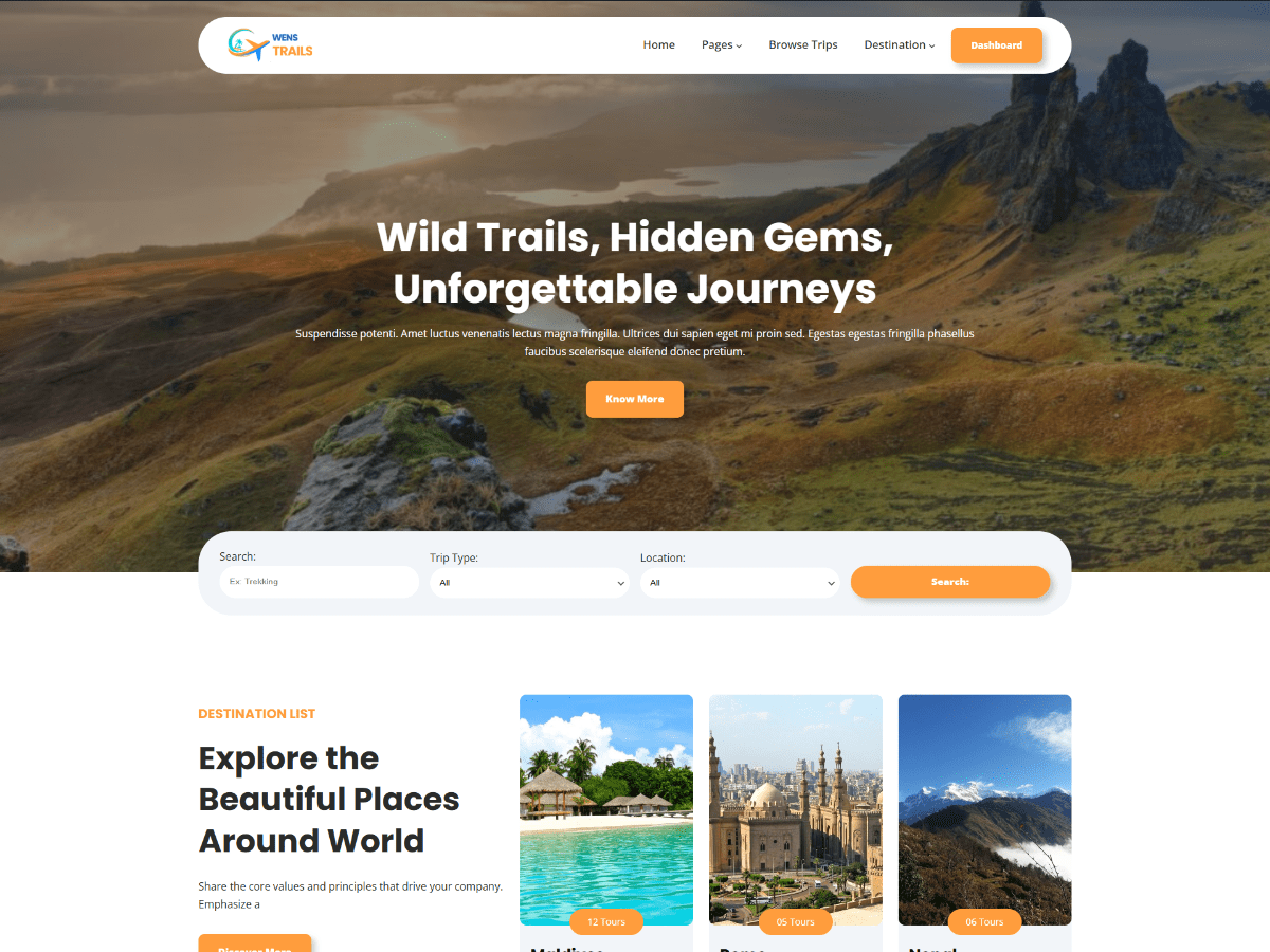 WENS Trails theme screenshot