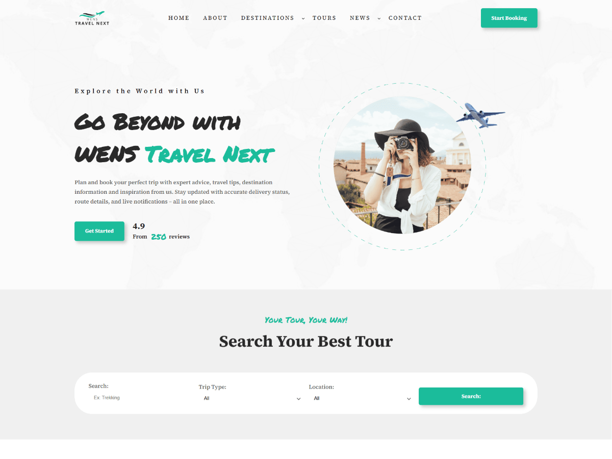 WENS Travel Next theme screenshot