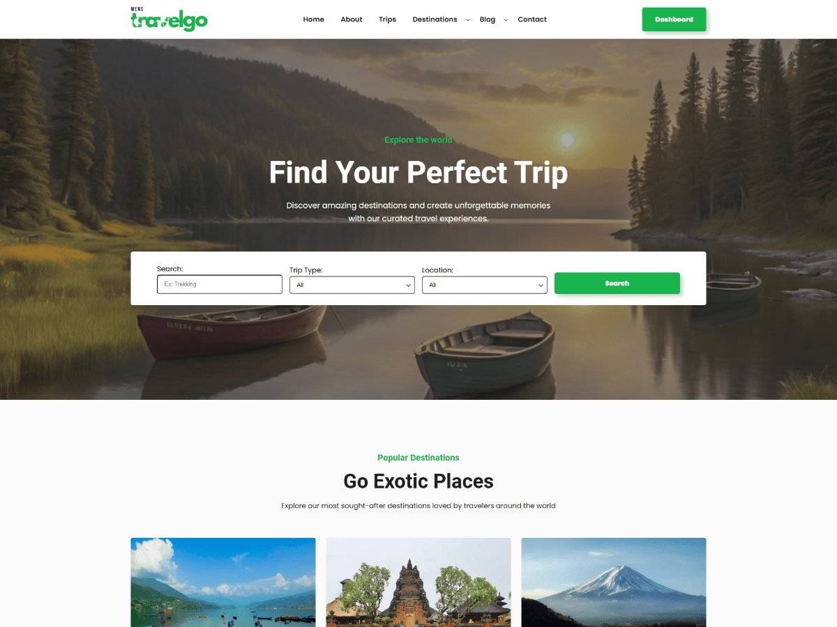 WENS TravelGo theme screenshot