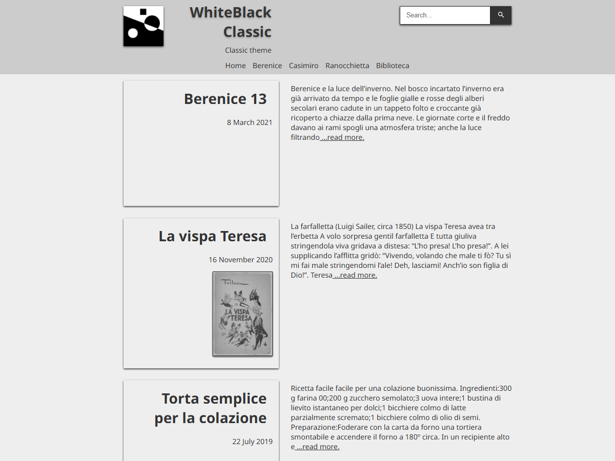 WhiteBlack Classic theme screenshot