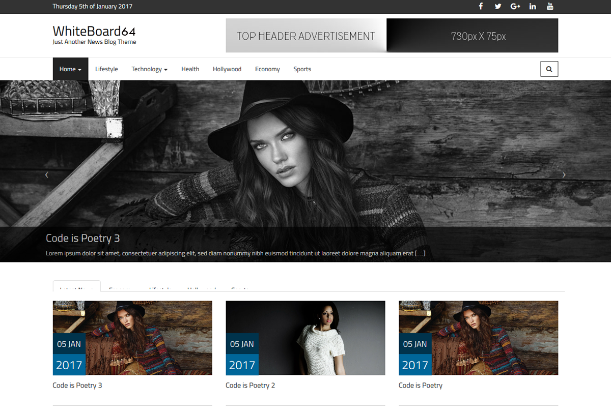 Whiteboard64 theme screenshot