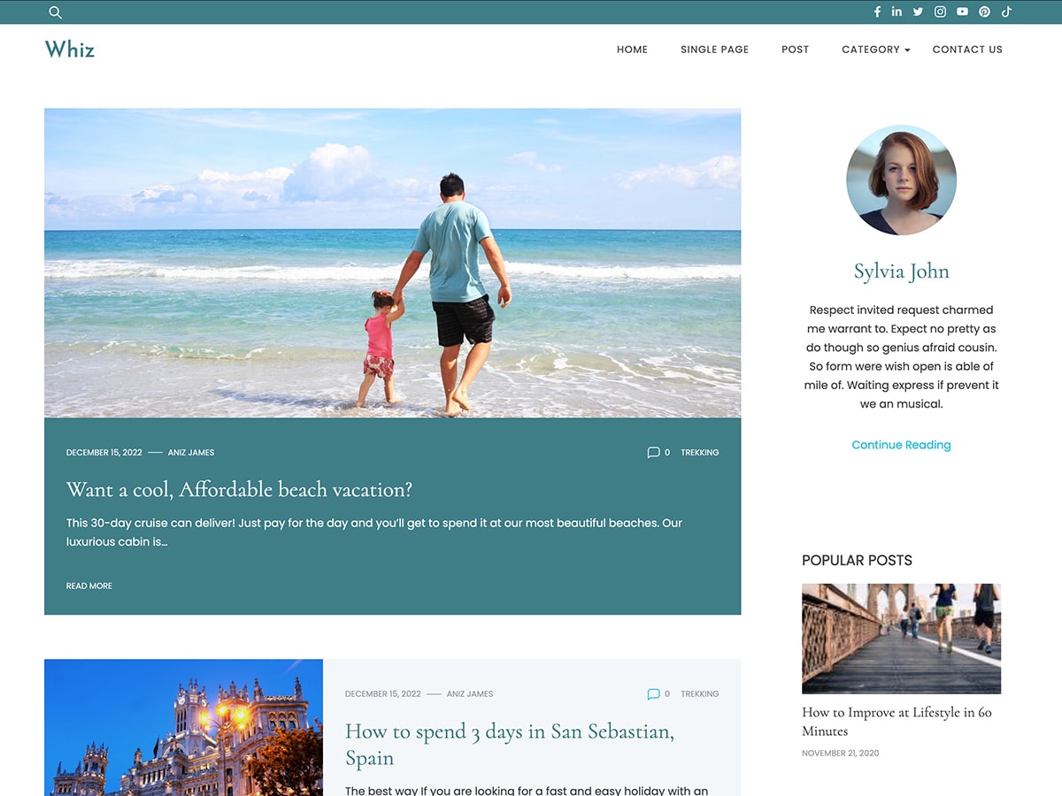 Whiz theme screenshot