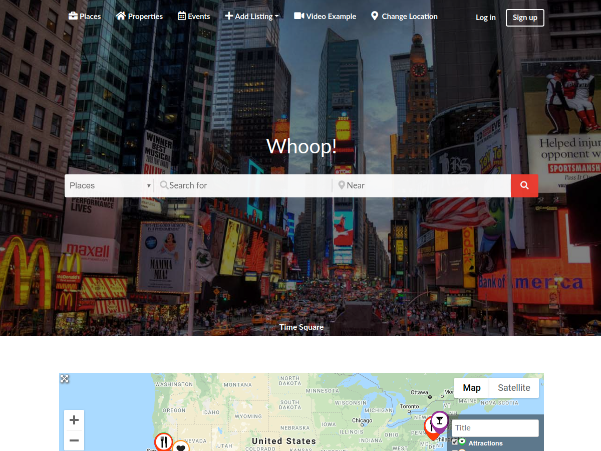 Whoop theme screenshot