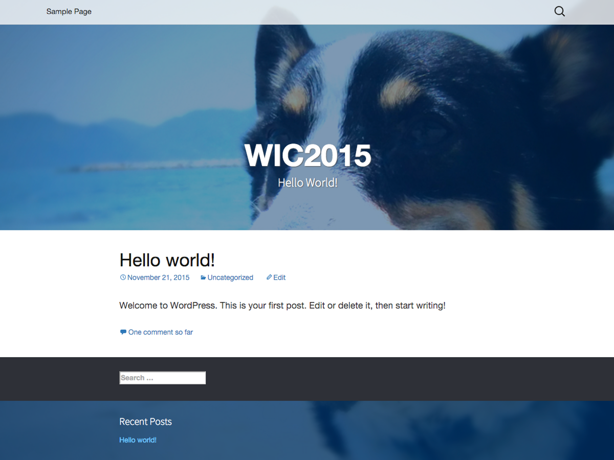 WIC2015 theme screenshot