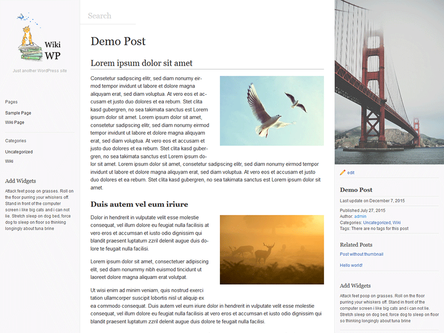 WikiWP theme screenshot