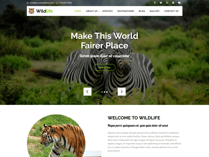 Wildlife Lite theme screenshot