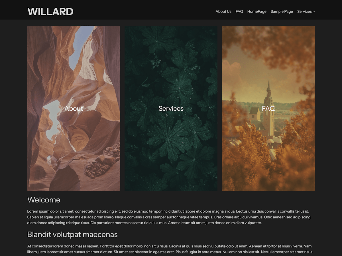 Willard Design theme screenshot