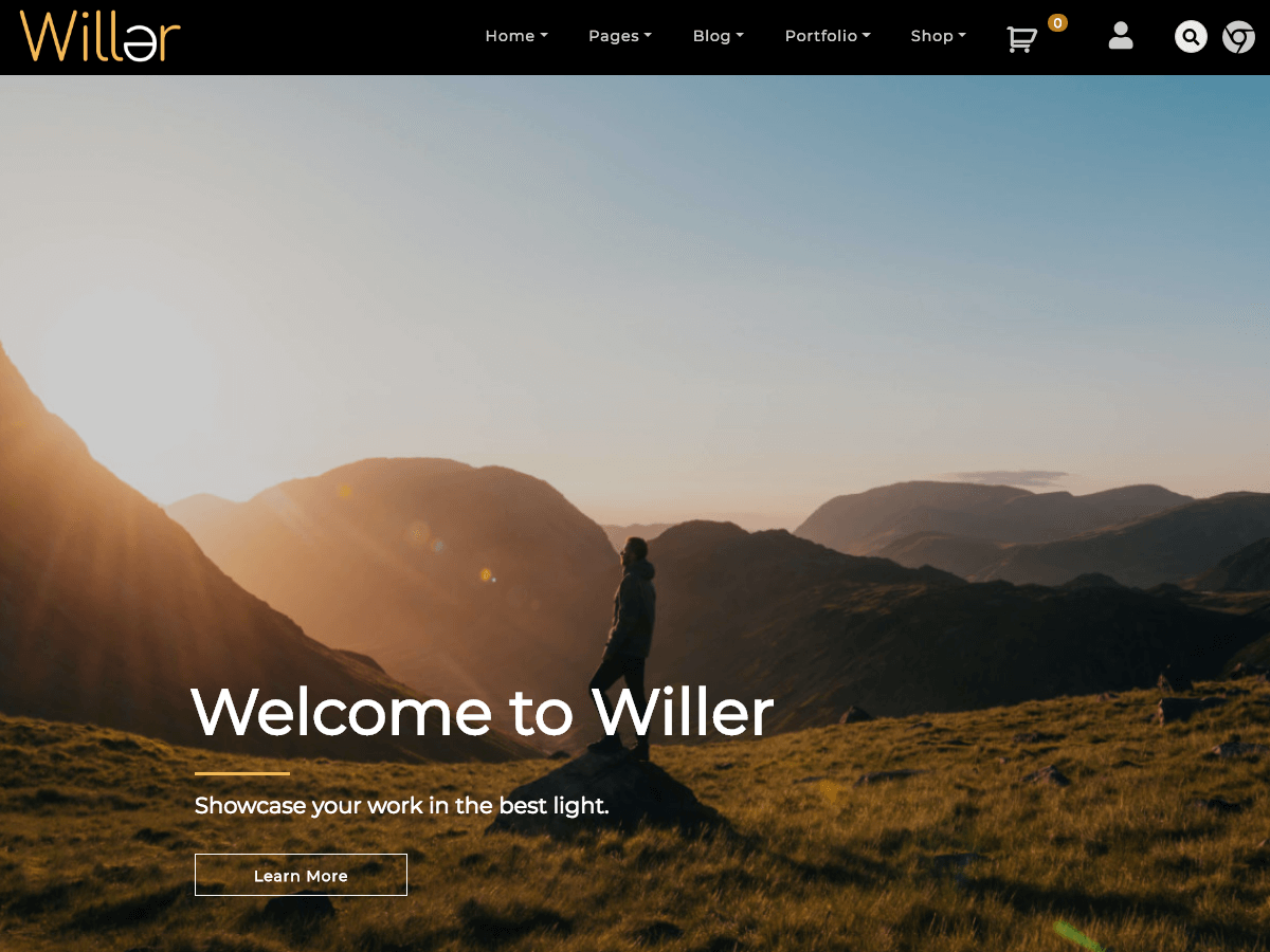 Willer theme screenshot