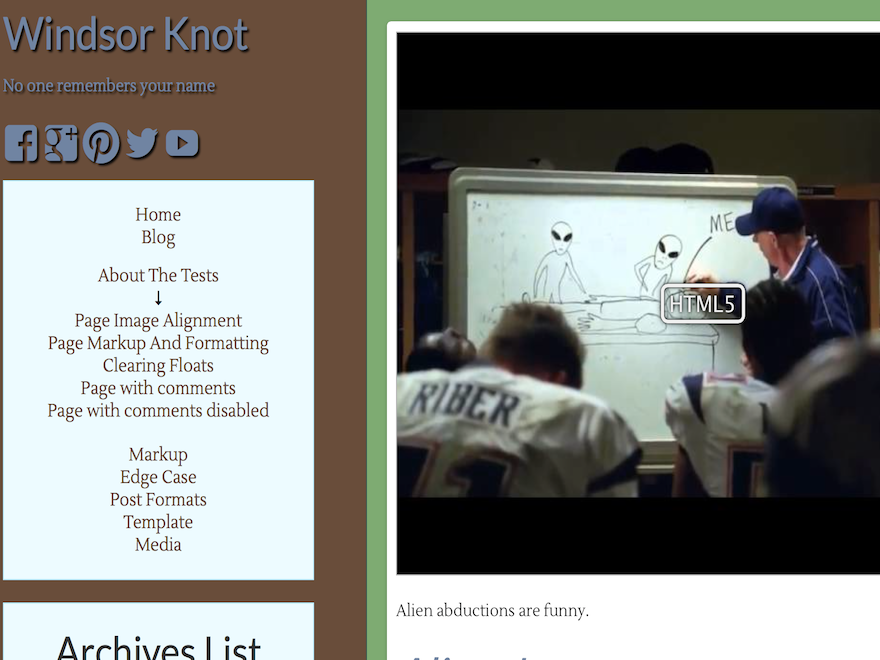 Windsor Knot theme screenshot