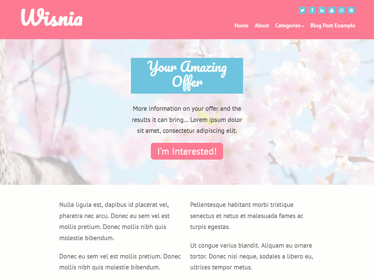 Wisnia theme screenshot