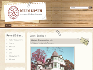 Wood is Good theme screenshot