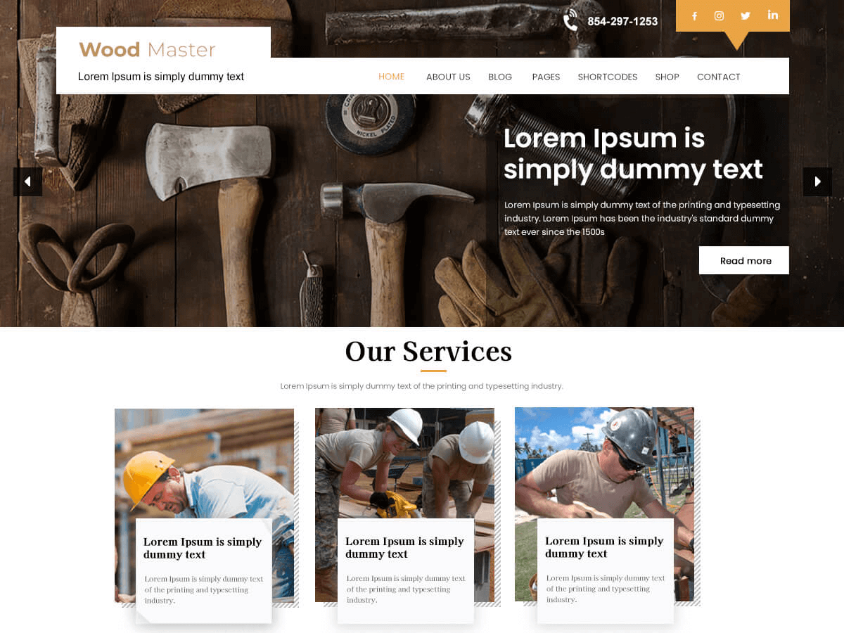 Wood Master theme screenshot