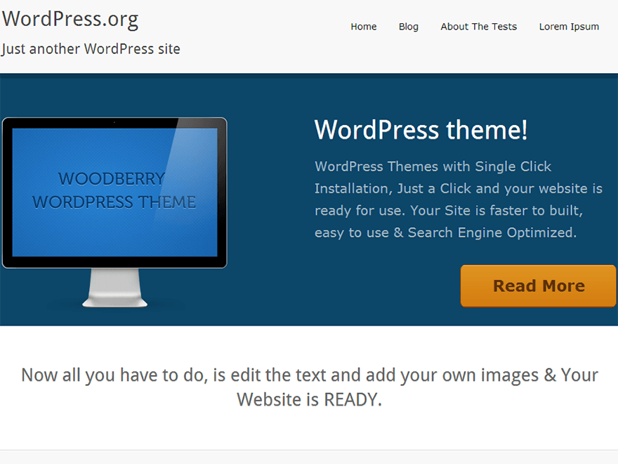 WoodBerry theme screenshot