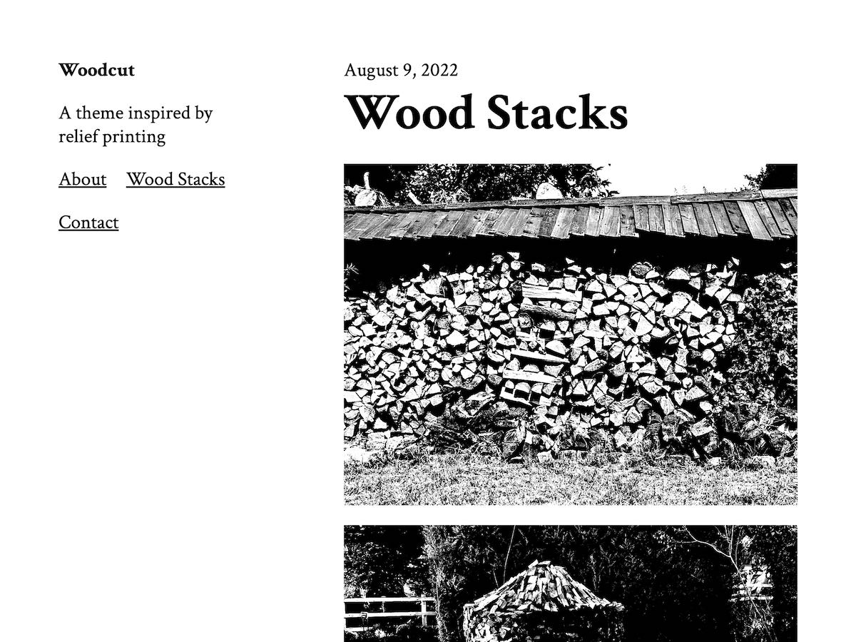 Woodcut theme screenshot
