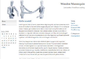 Wooden Mannequin theme screenshot