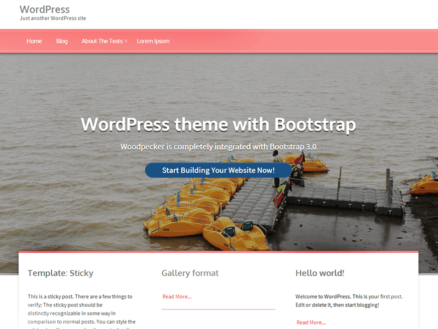 Woodpecker theme screenshot