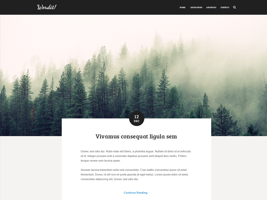 Wordit theme screenshot
