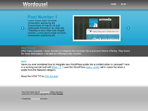 Wordousel Lite theme screenshot