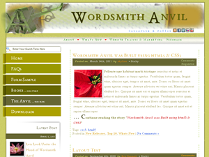 Wordsmith Anvil theme screenshot