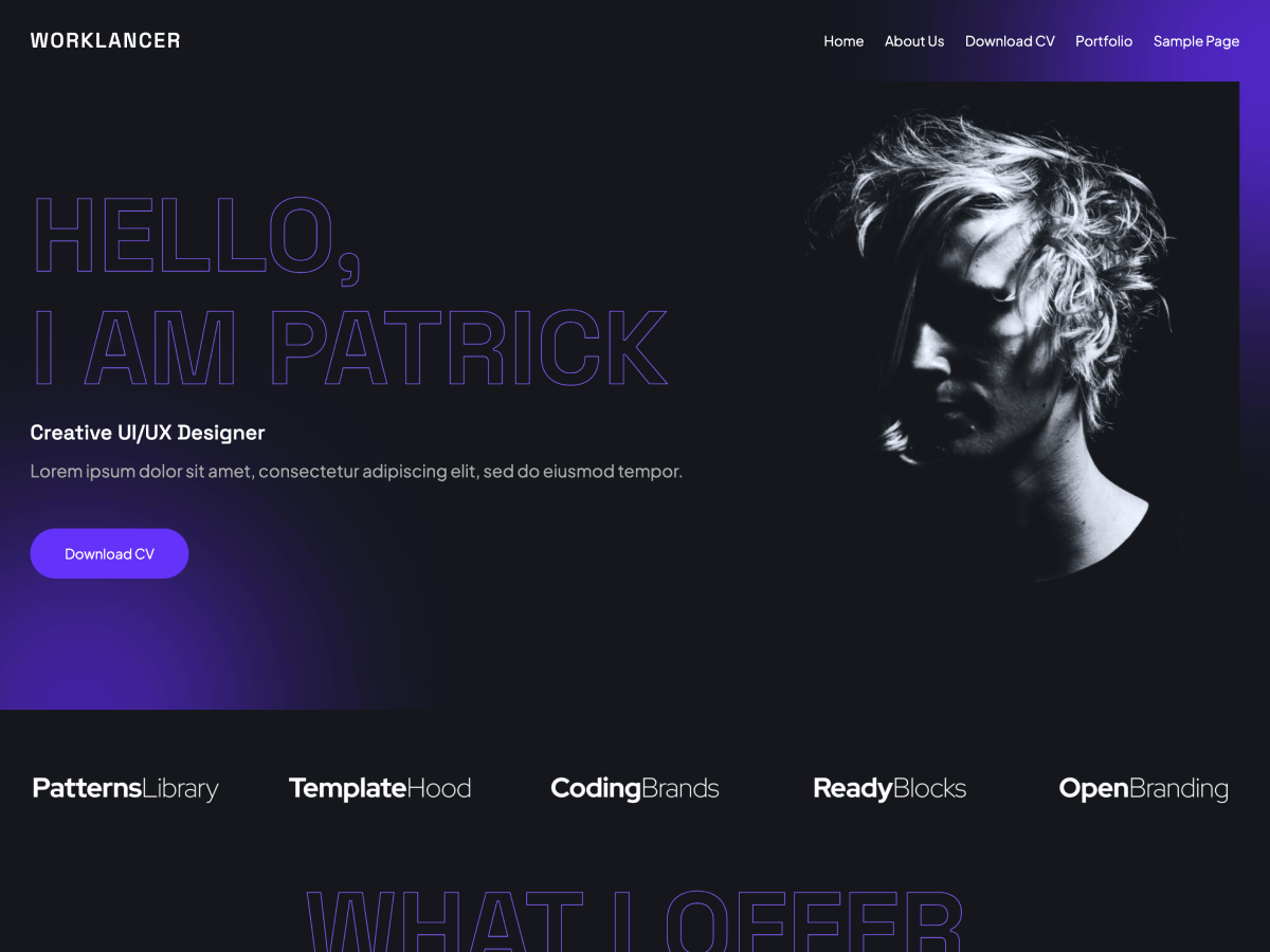 Worklancer theme screenshot