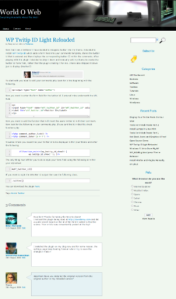 WorldOWeb theme screenshot