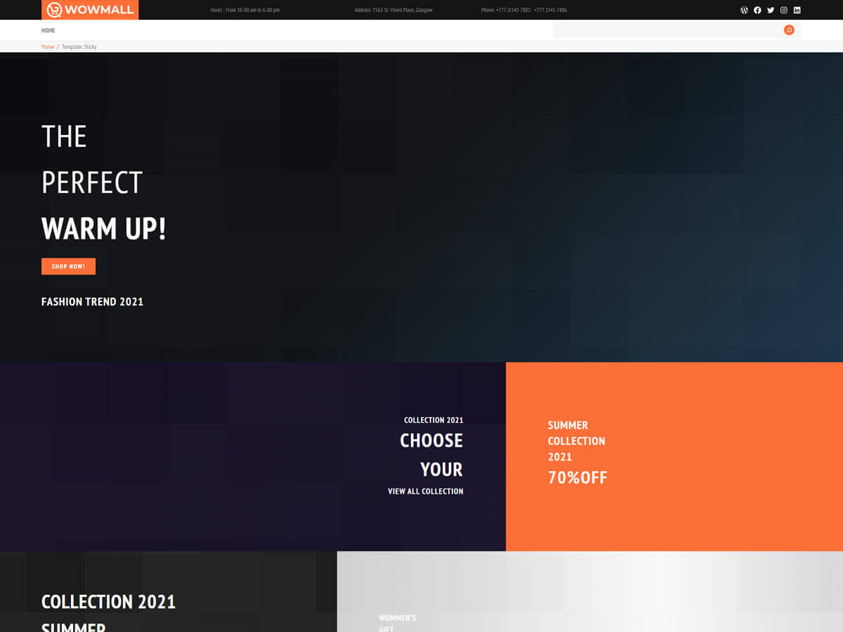 WOWMALL theme screenshot