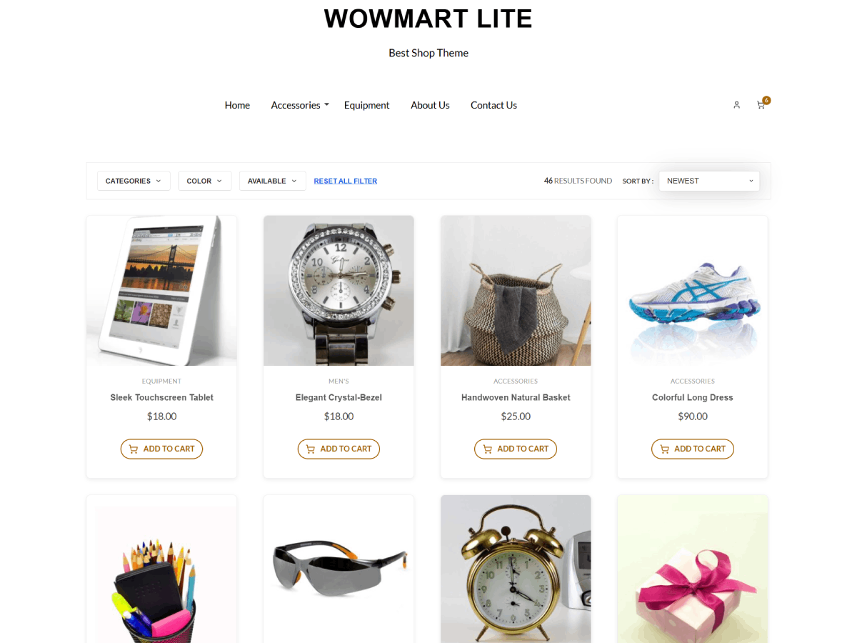 WoWmart Lite theme screenshot