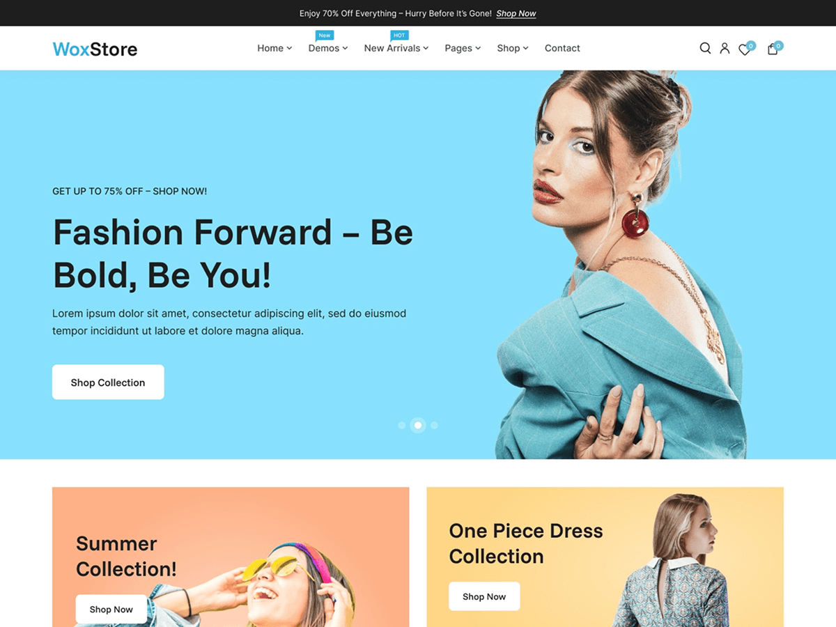 WoxStore theme screenshot