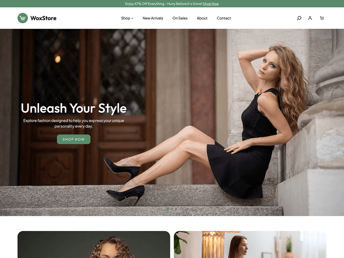 WoxStore theme screenshot