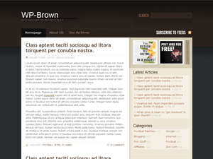 WP-Brown theme screenshot