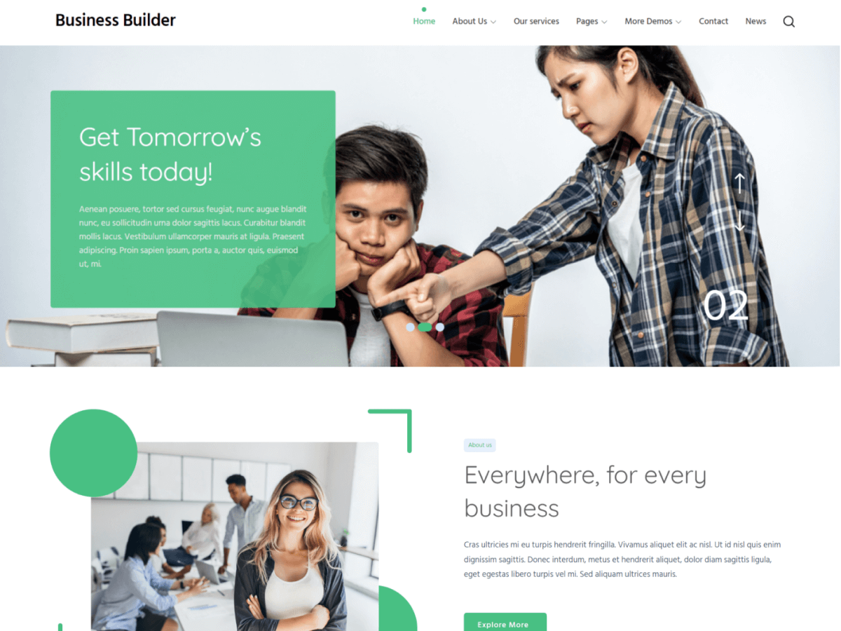 WP Business Builder theme screenshot