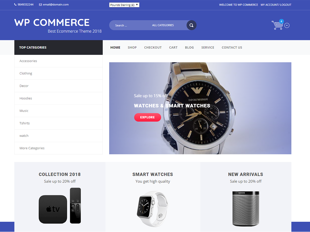 WP Commerce theme screenshot