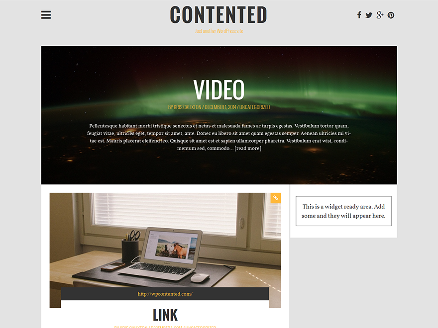 Wp Contented theme screenshot