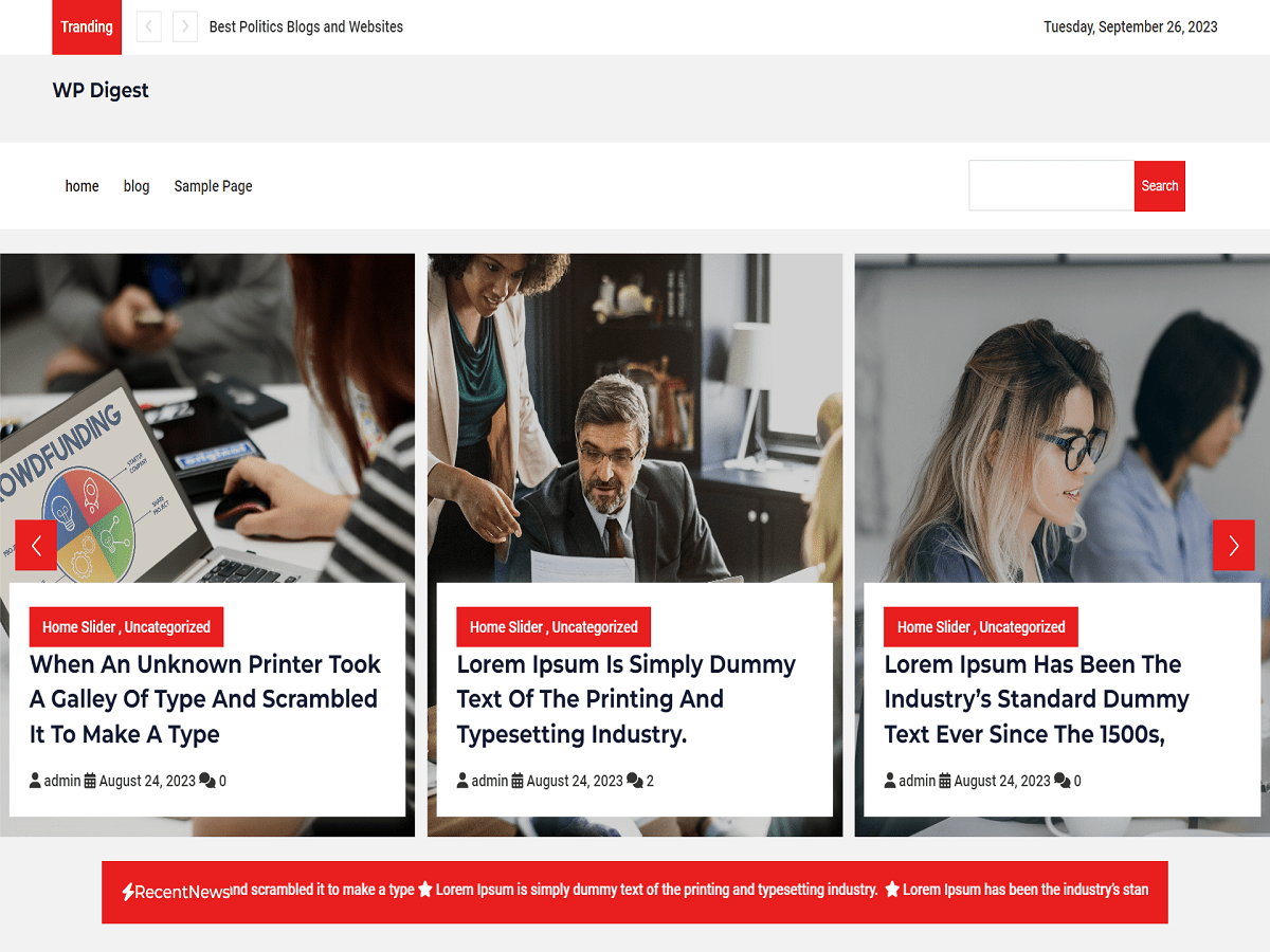 WP Digest theme screenshot