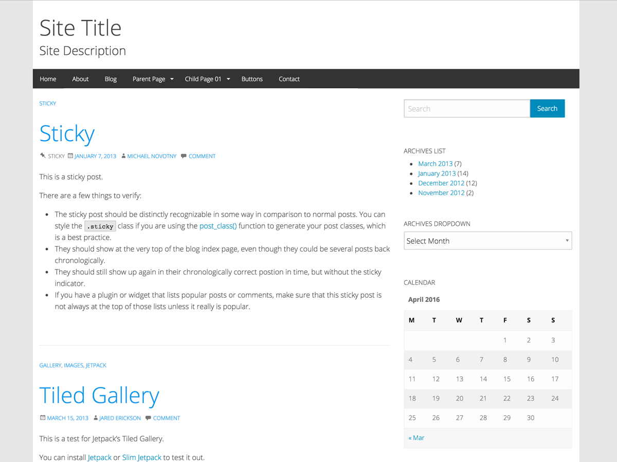 WP-Forge theme screenshot