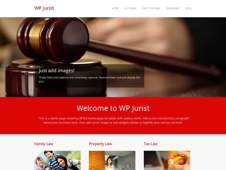 WP Jurist theme screenshot