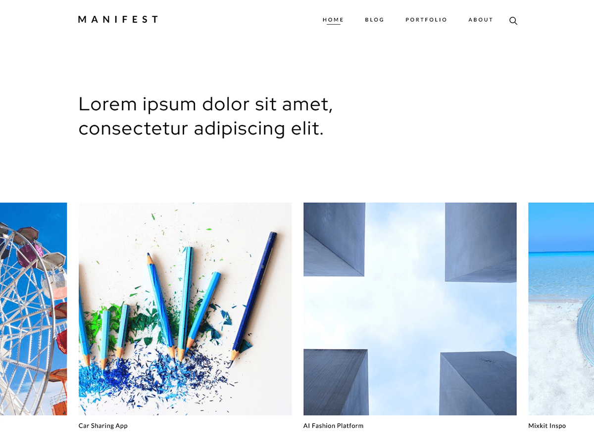 WP Manifest theme screenshot