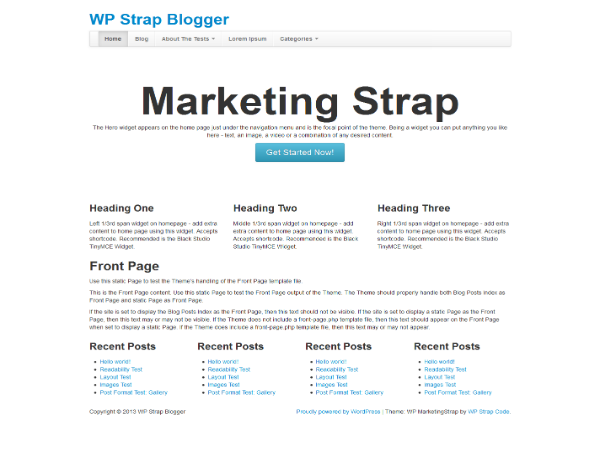 WP MarketingStrap theme screenshot