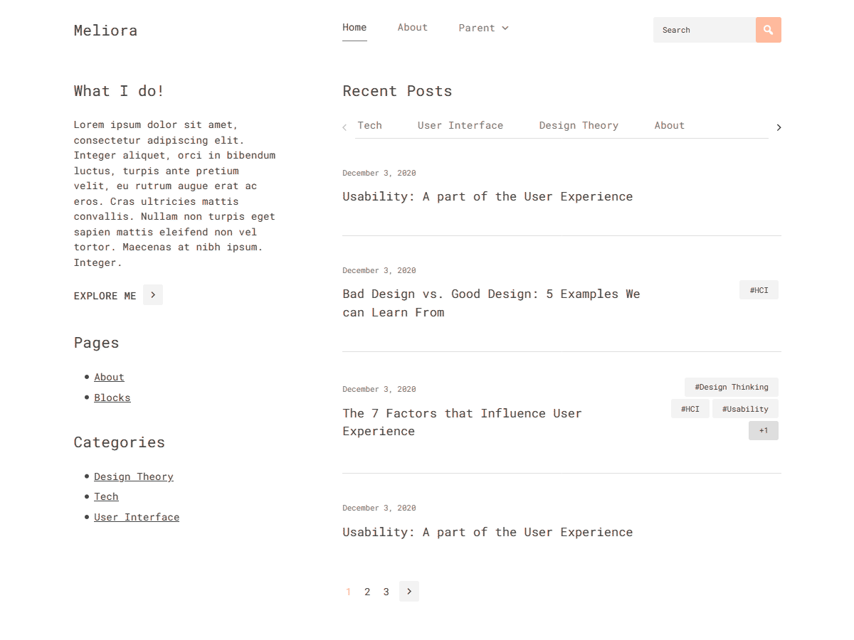 WP Meliora theme screenshot