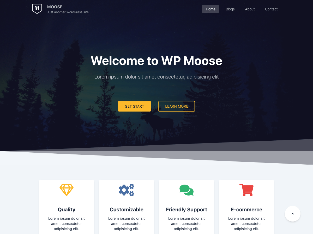 WP Moose theme screenshot