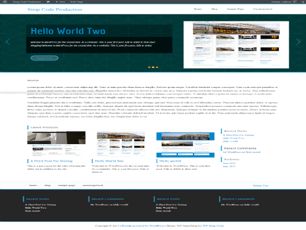 WP ParaStrap theme screenshot