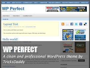 WP Perfect theme screenshot