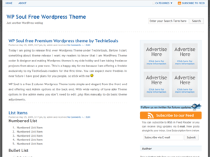 WP Soul theme screenshot