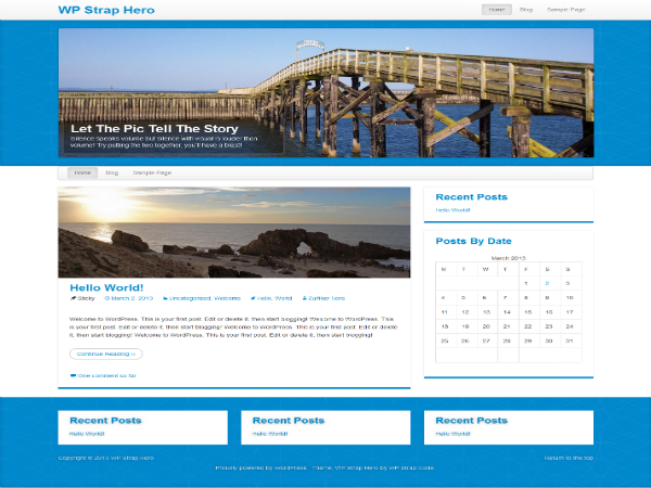 WP StrapHero theme screenshot