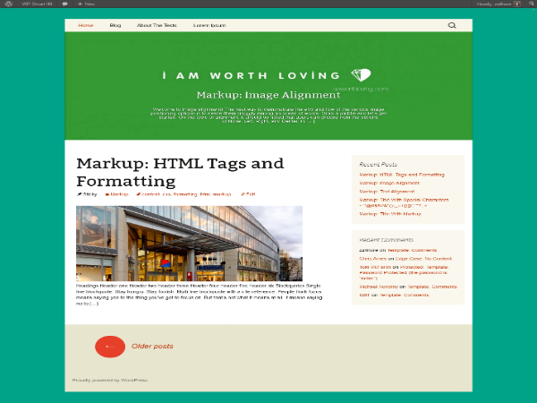 WP StrapThirteen theme screenshot